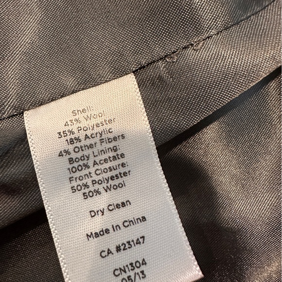 Talbots Gray Tweed Women's Full Zip Blazer - Picture 8 of 14